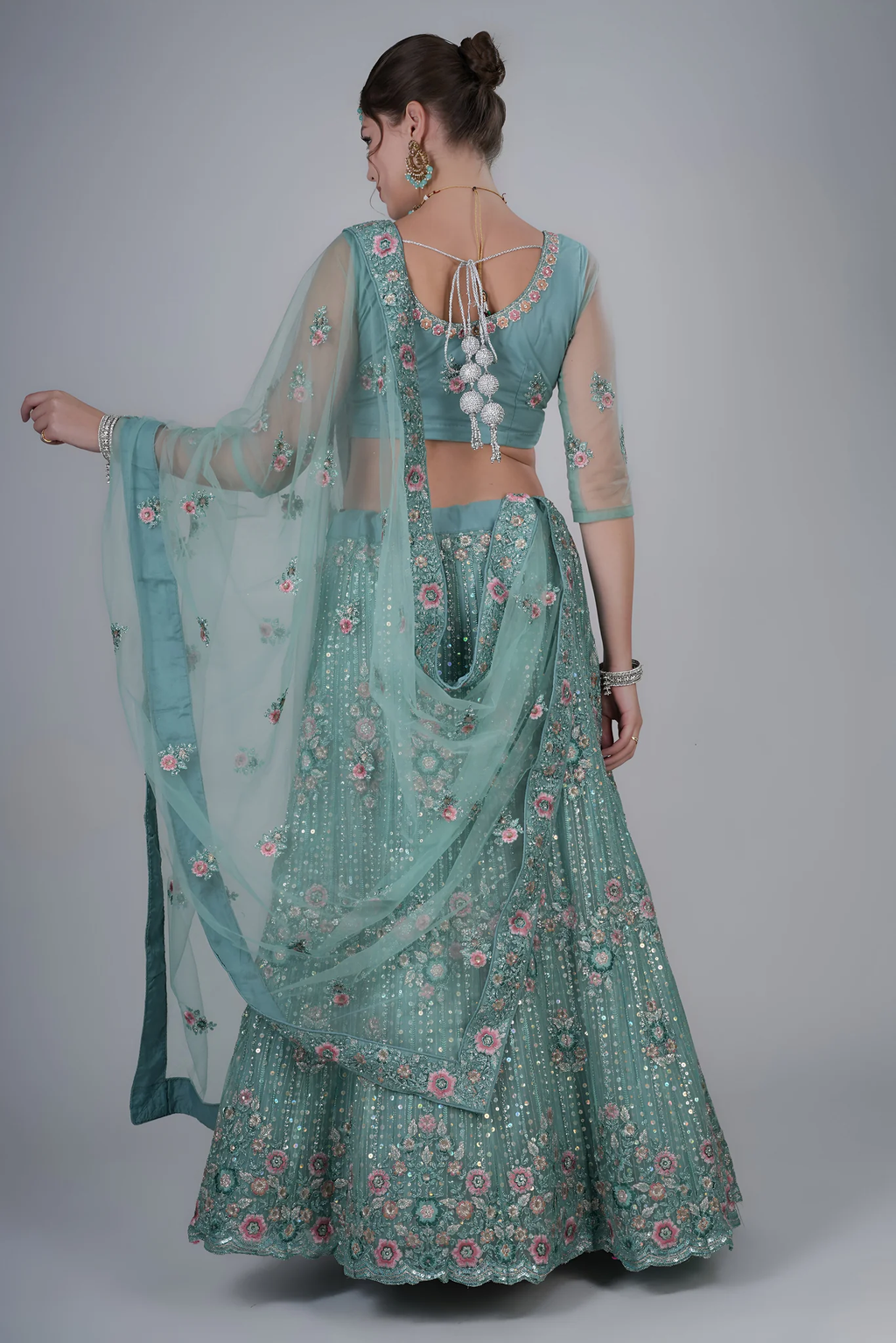 Aqua Blue Lehenga