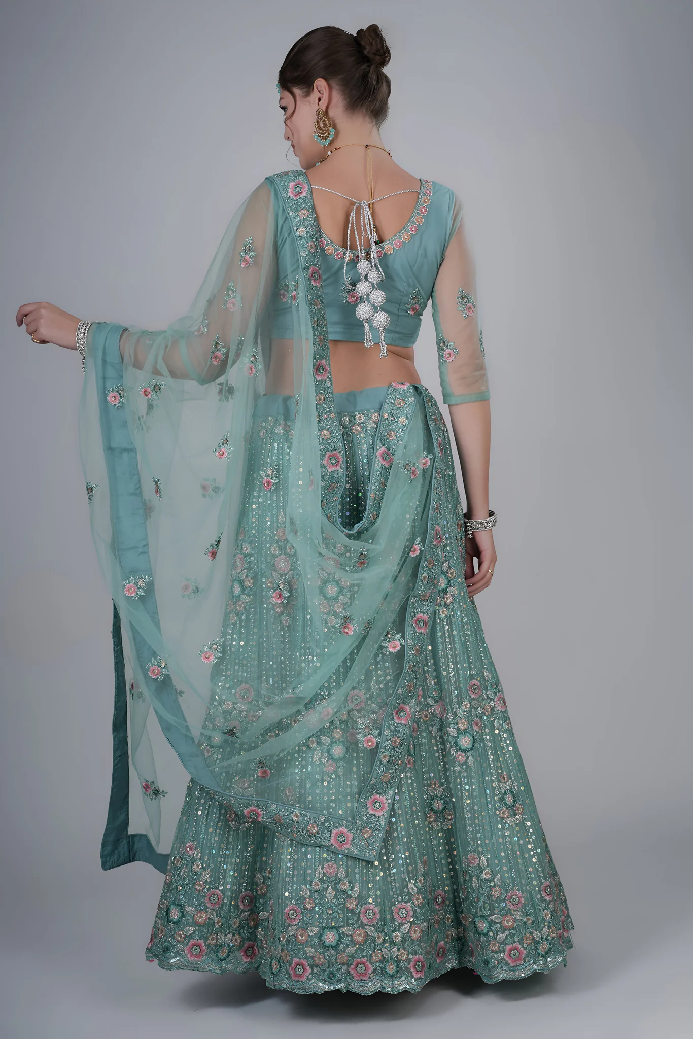 Aqua Blue Lehenga