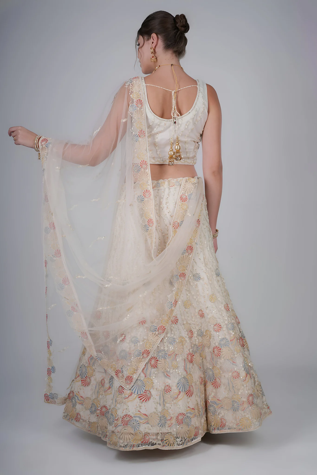 Ivory Beige Lehenga