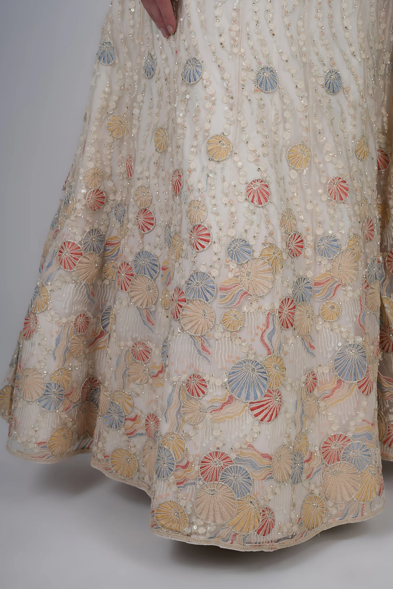 Ivory Beige Lehenga