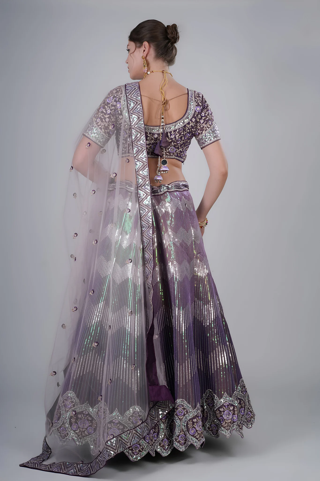 Plum Purple Lehenga