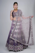 Plum Purple Lehenga