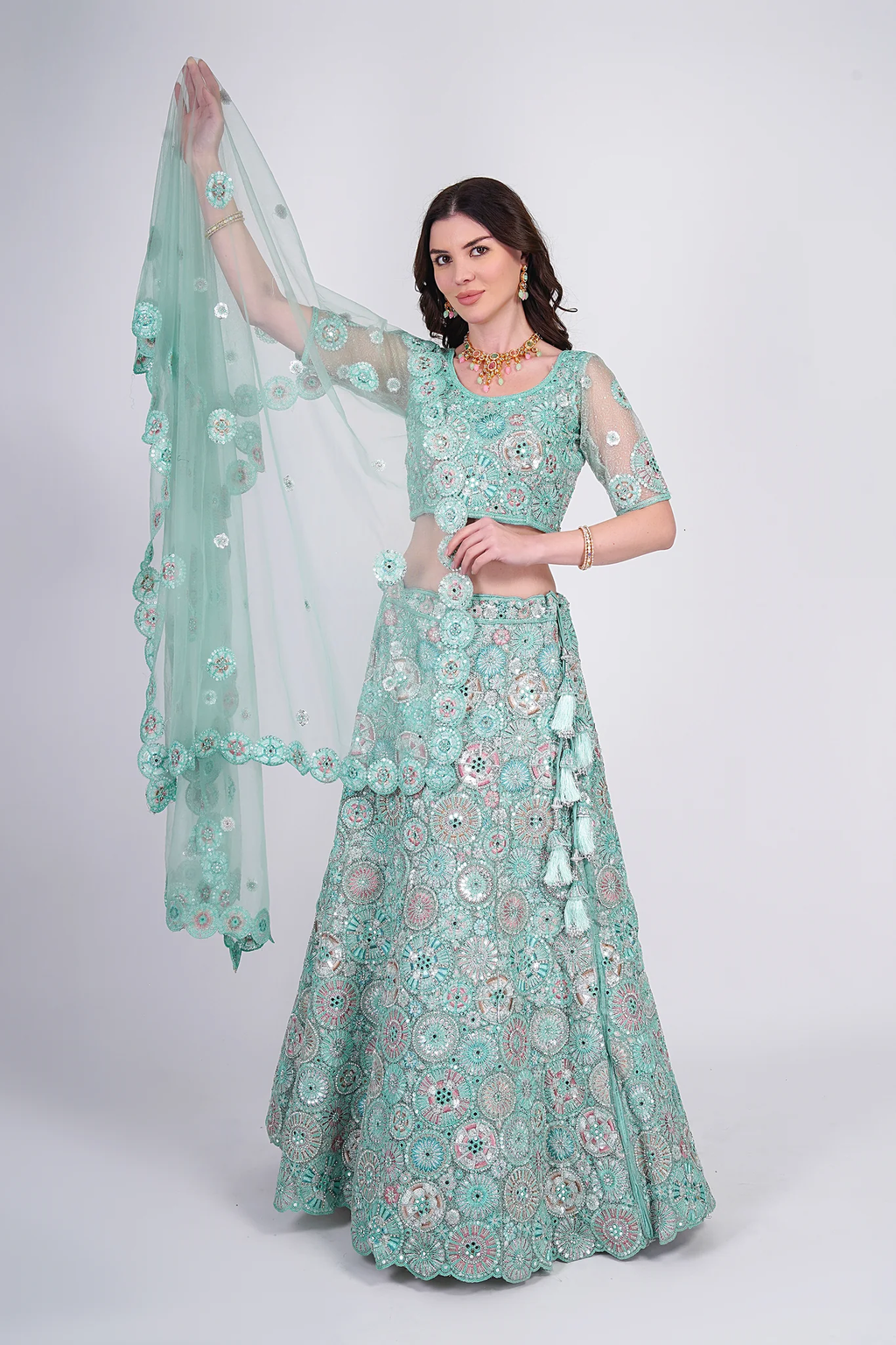Azure Blue Lehenga