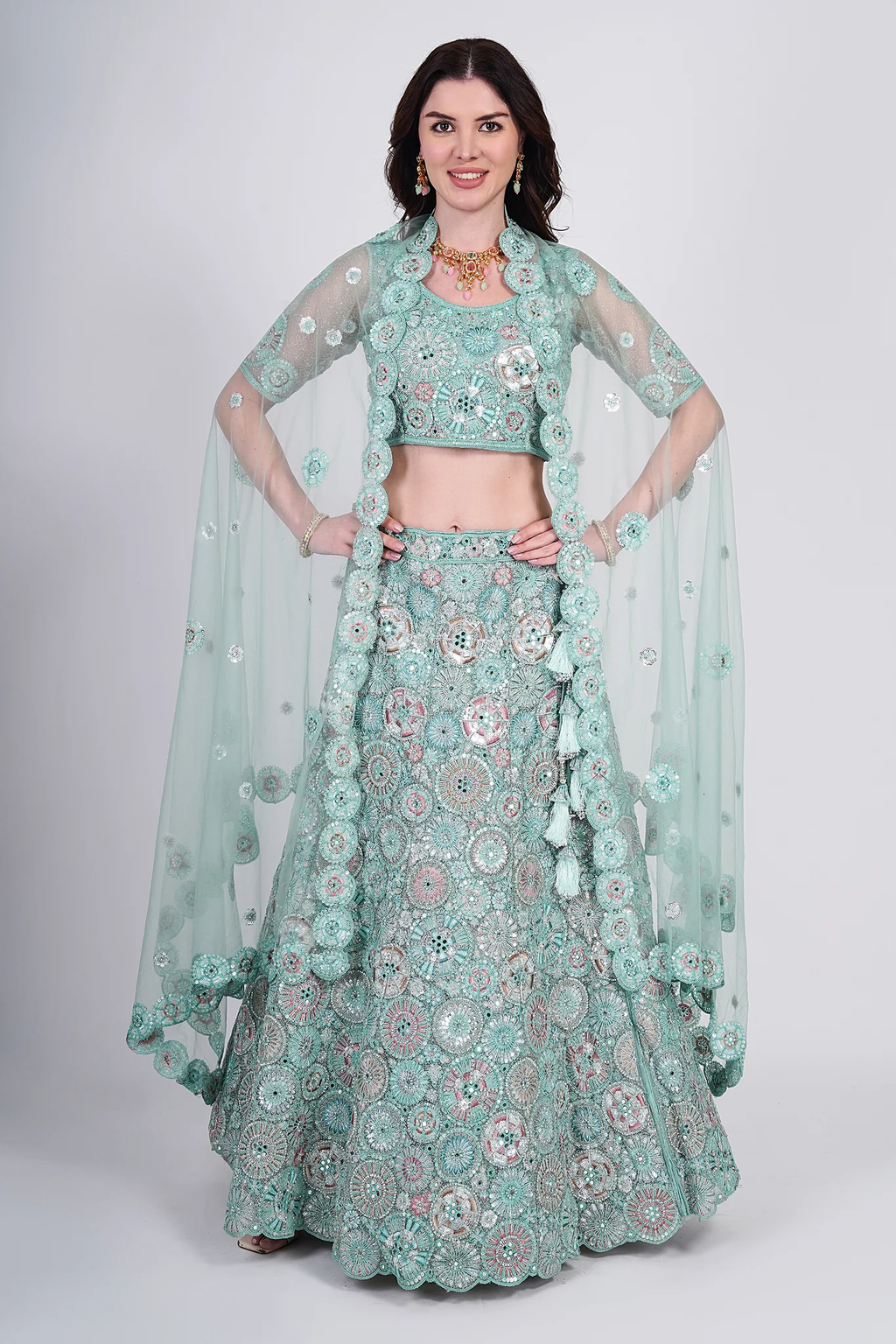Azure Blue Lehenga