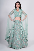 Azure Blue Lehenga