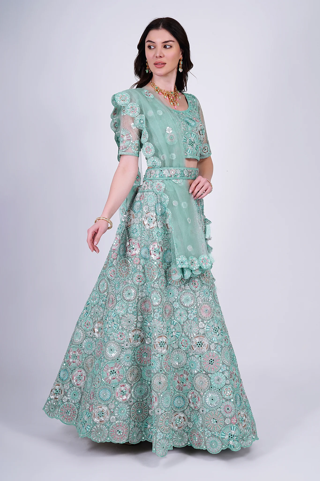 Azure Blue Lehenga