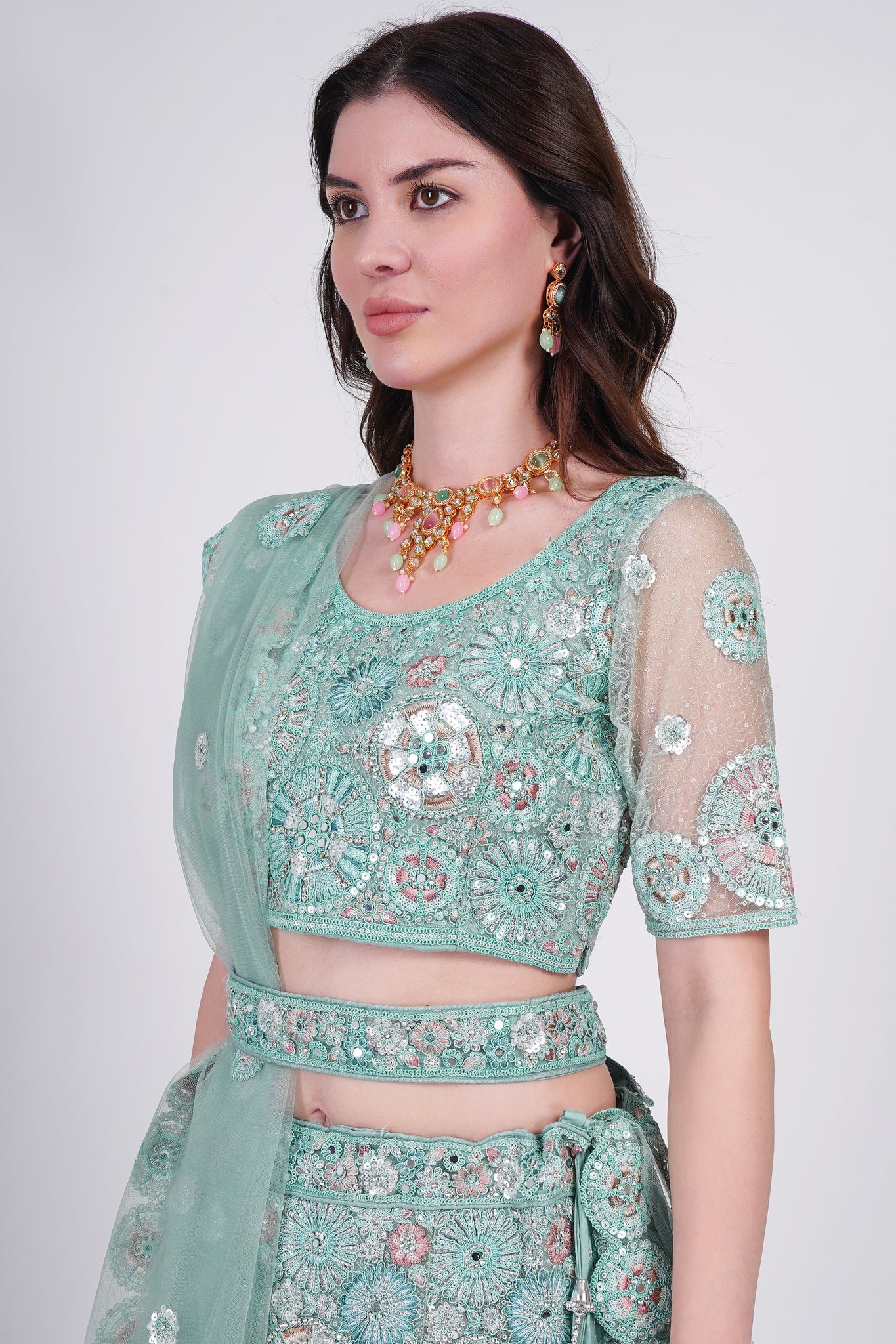 Azure Blue Lehenga