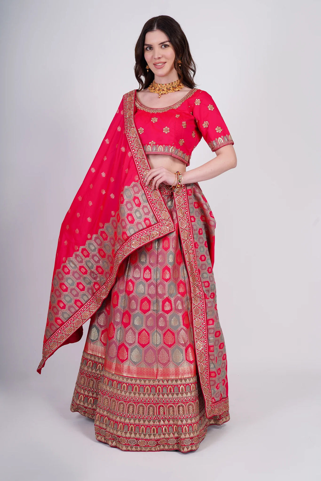 Crimson Red Lehenga