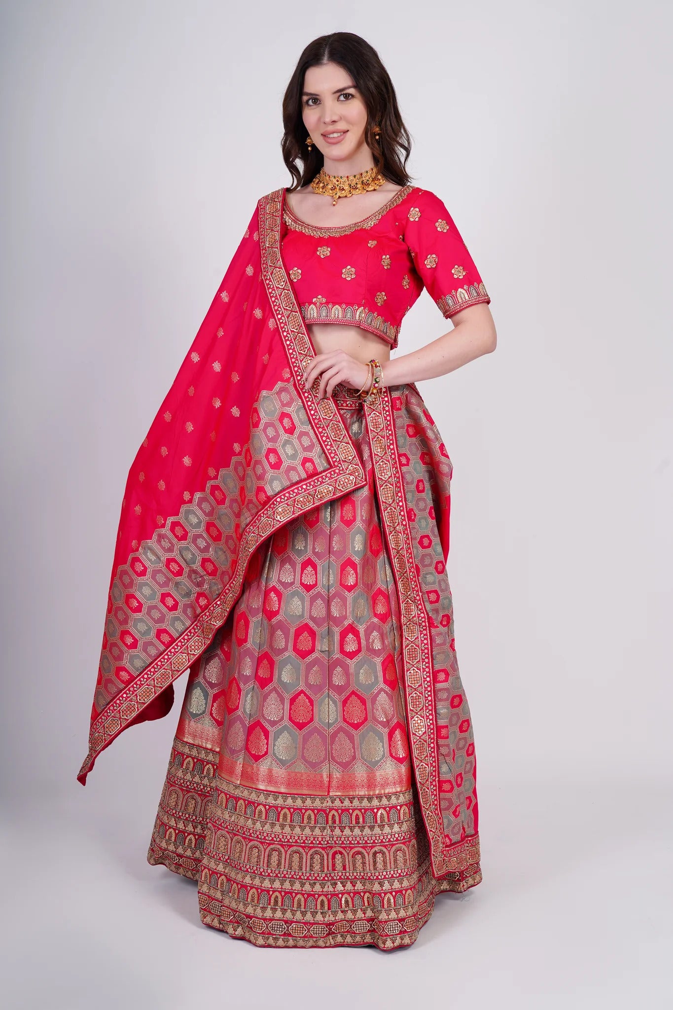 Crimson Red Lehenga