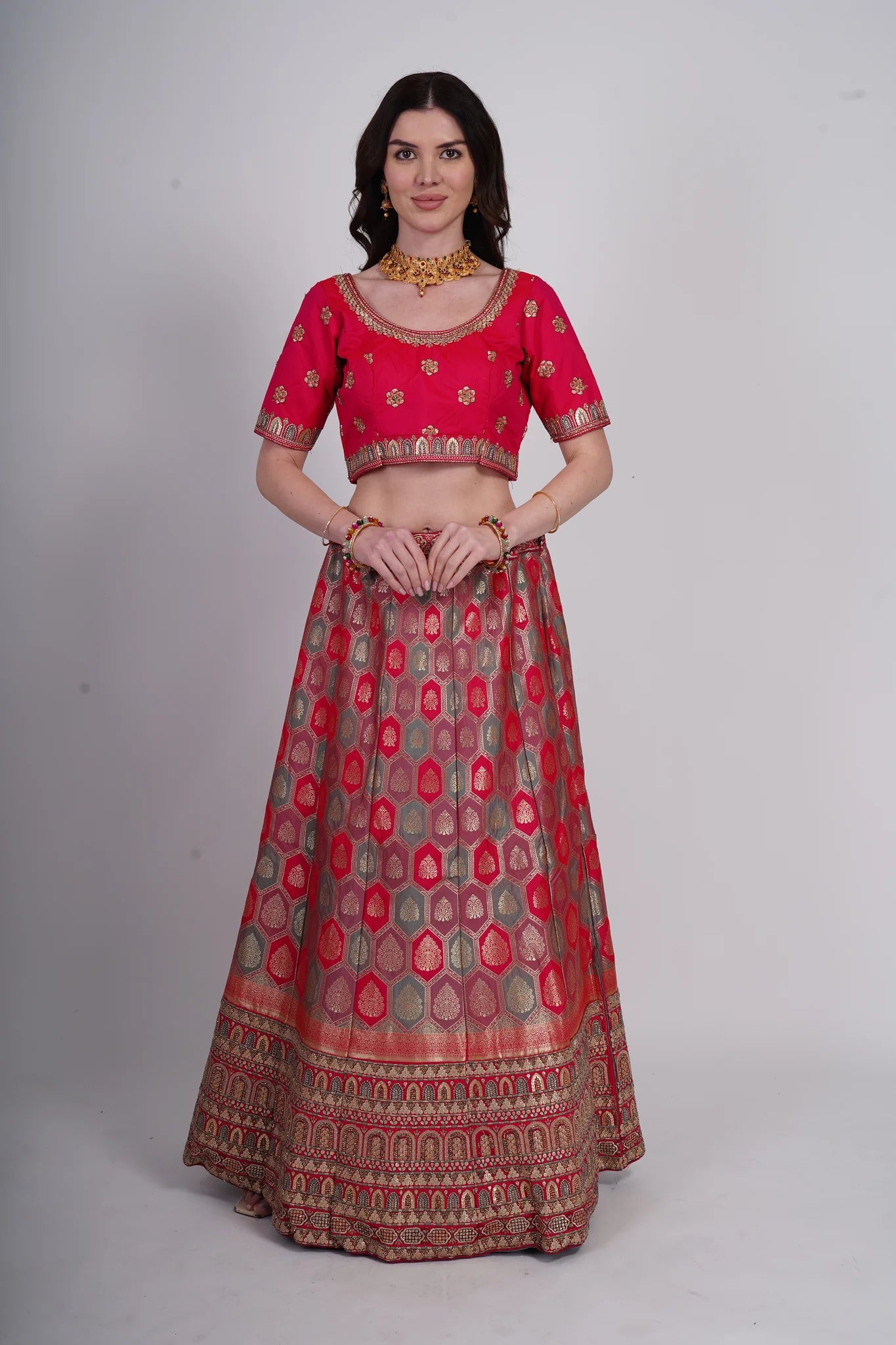 Crimson Red Lehenga