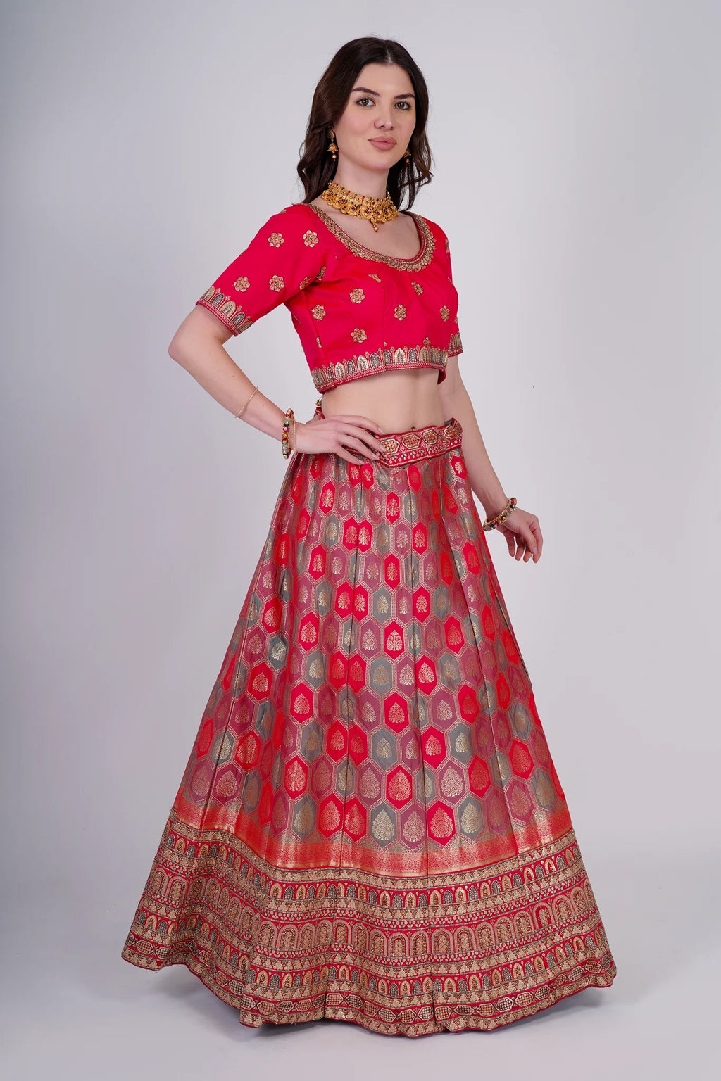 Crimson Red Lehenga