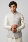 Ivory Crest Nehru Jacket