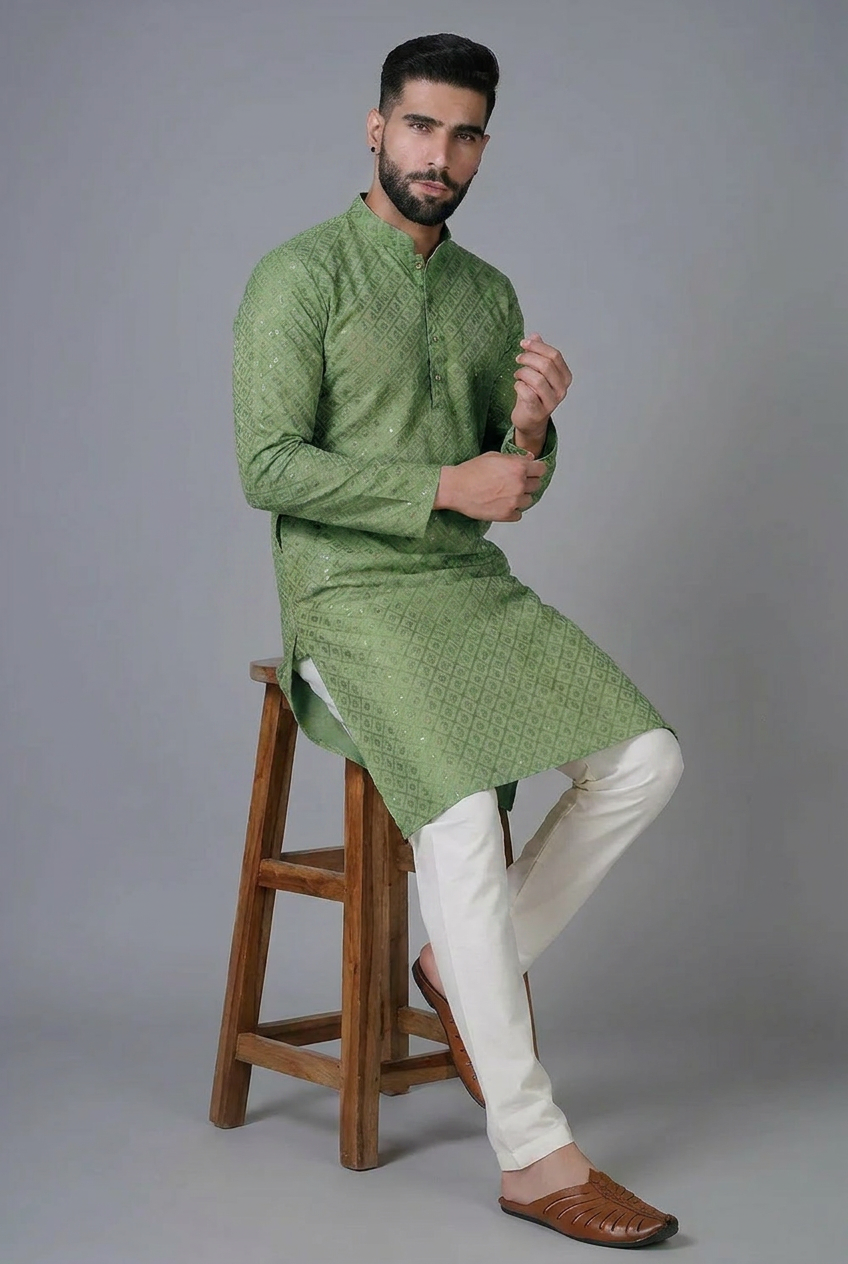 Heritage Embroidered Kurta